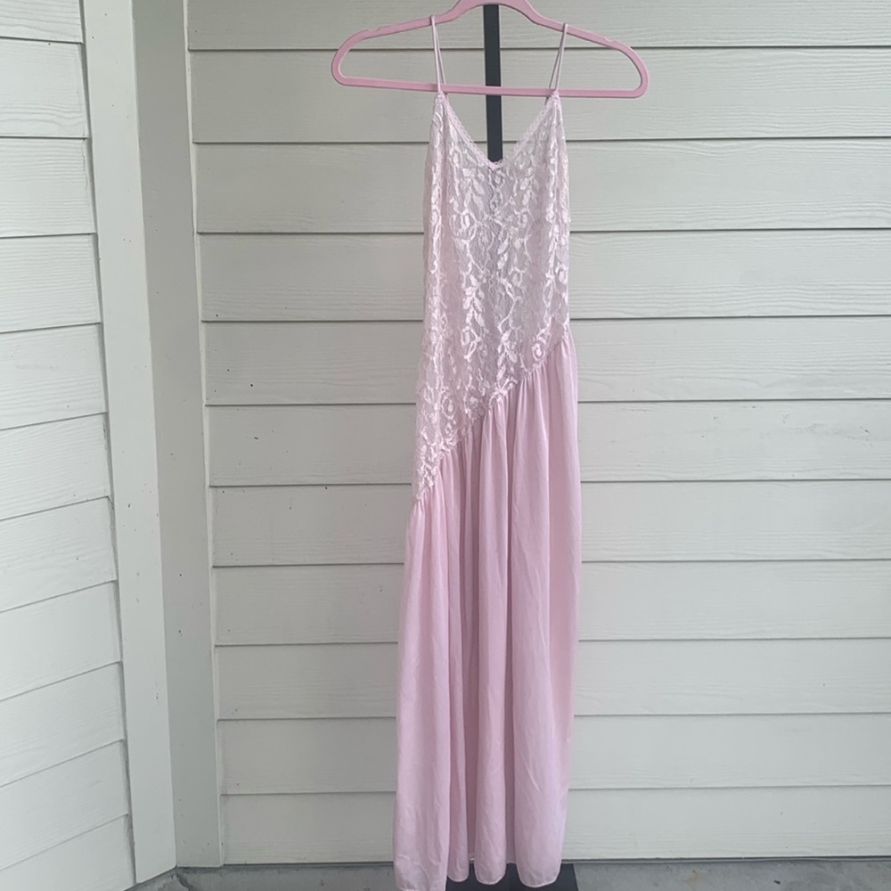 RARE Vintage undercover wear lace feminine fairy whimsy slip dress small